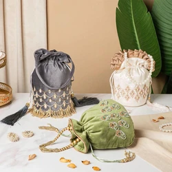 Casual Potli Bag — Printed pattern silk material