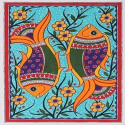 Fish Madhubani Painting
