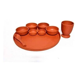 Clay Dinner Thali Set
