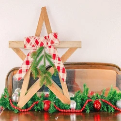 Decor Wooden Christmas Star