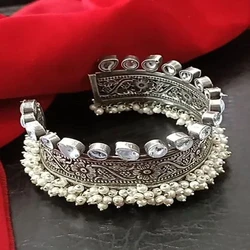 Party Wear Silver Bangles