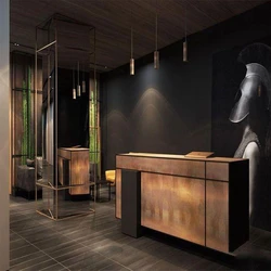 Wooden Reception Table