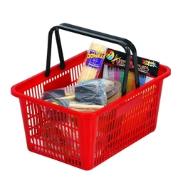 Plastic Red Shopping Basket