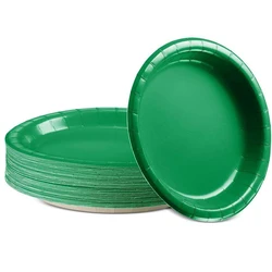 Green Paper Plates