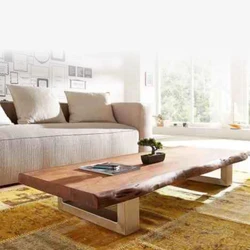 Live Edge Center Table — Restaurant usage fine finishing