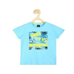 Boys T-Shirts — Plain printed pattern polyester