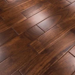 Brown Polished Wood Flooring — Smooth matt texture etc
