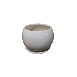 Plain ceramic planter