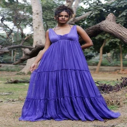 Sleeveless Chiffon ladies Dress