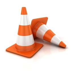 Orange Traffic Cone — Pvc pe rubber material