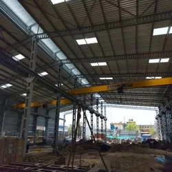 Grey Girder Cranes