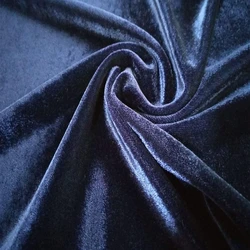 Velvet Lycra Fabric — Plain pattern, 58-60 width