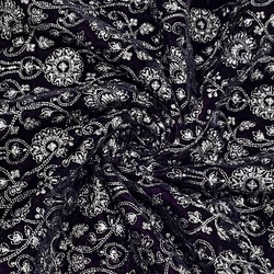 Plain Zari Velvet Fabric