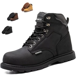 Men Work Safety Shoes — Anti-puncture material