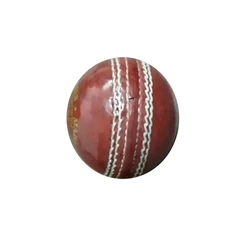Round Leather Ball — White stitching, handmade
