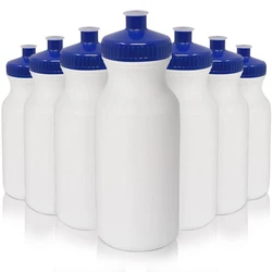 Water Bottles White Blue