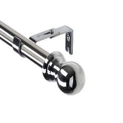 MS Silver Curtain Brackets