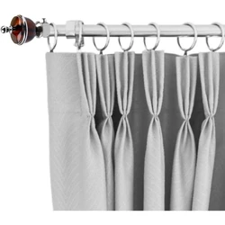 Glossy Window Curtain Rod — Alloy Steel Material