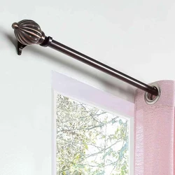 Peach Curtain Rod — Polished Surface Finishing