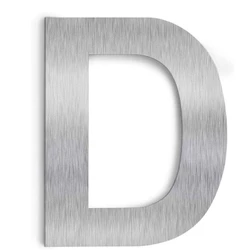 Stainless Steel D Letter