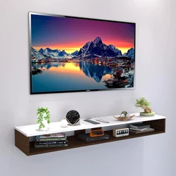Wood Wall Mounted LED TV
