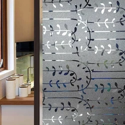 Vinyl Bathroom Glass Partition, Peel and Stick Install
