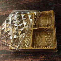 transparent plastic sweet box, Reusable, visible
