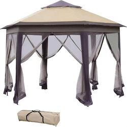 Hexagonal Bamboo Gazebo, Striking design, square shape