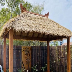 Island-Style Bamboo Gazebo, Beach shack house