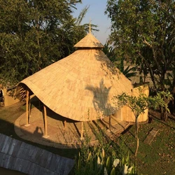 Bamboo Gazebo Thatched Dome, Timber construction & round