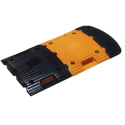 Rectangular Plastic Speed Breaker, 4 bolt, yellow color