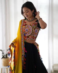 Elegant Original Mirror Work Georgette Lehenga Choli Set