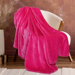 Fleece Fall Pink Soft Blanket, Lightweight