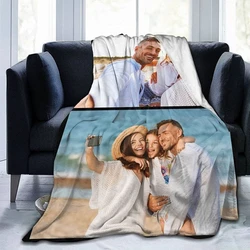 Fleece Photo Blankets Personalized bedding type
