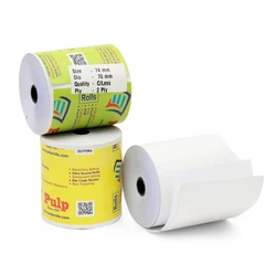 Printed 2 Ply Thermal Paper Rolls, Double-sided sticky