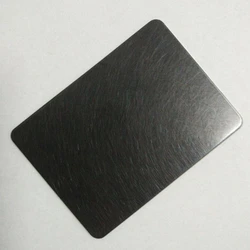 316 SS Black Finish Sheet, Dark matte coating