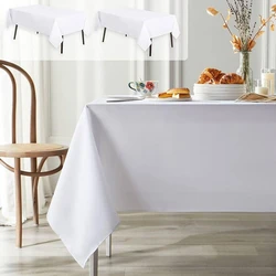white table cloth