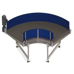 Curved belt conveyor