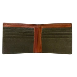 Leather Canvas Wallet 