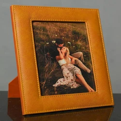 Wooden Leather Photo Frame