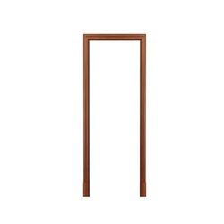 Red Sal Door Frame — Chocolate Color Solid Wood