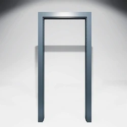 Gray Steel Door Frame