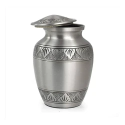 Silver Metal Urn — aluminium material waterproof