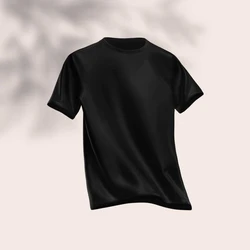 Round Black Neck T-shirts