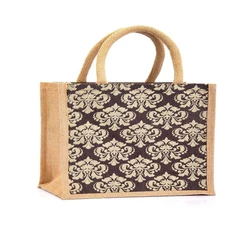 Printed Jute Lunch Bags — Customized Size Eco friendly