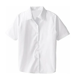 Half Sleeves School Uniform — Summer season white color