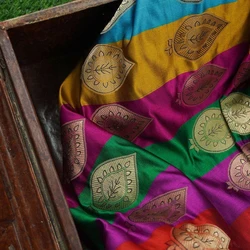 Multicolor Banarasi Fabric
