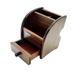 Wooden Polished Pen Stand