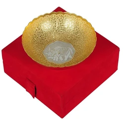 Gold Plated Brass Bowl
