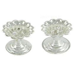 Silver Plated Diya